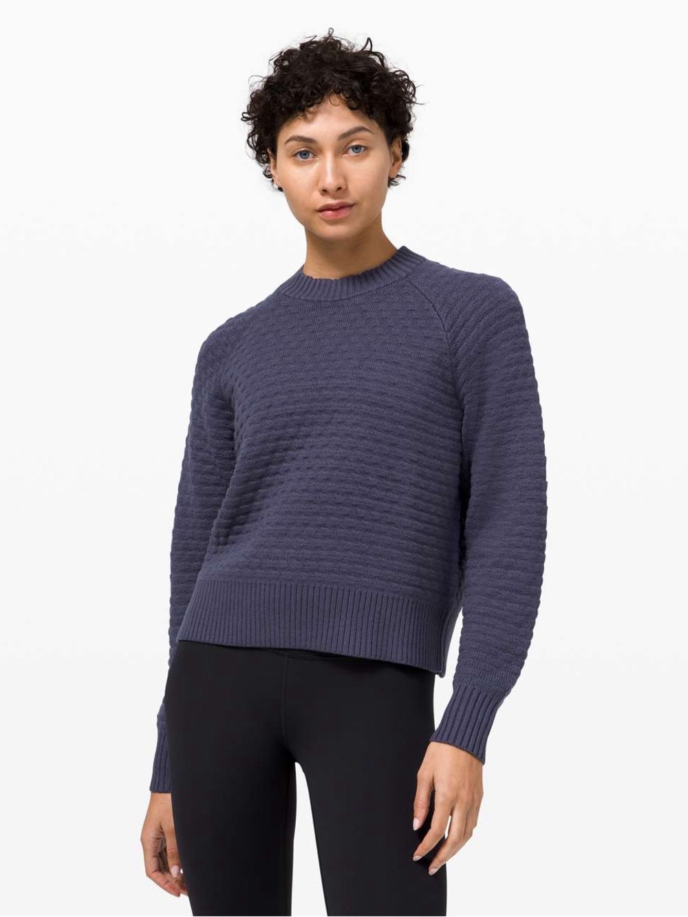 Lululemon Texture Play Crew Sweater - Cadet Blue